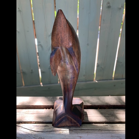Vintage mid century ironwood dolphin - Picture 3 of 4